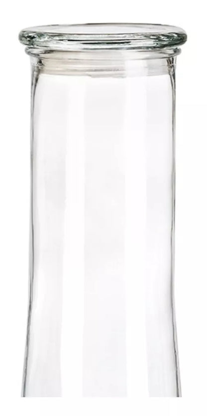 Envase Brocal Tapa Contenedor Frasco Vidrio Cristal 1.8 Lt