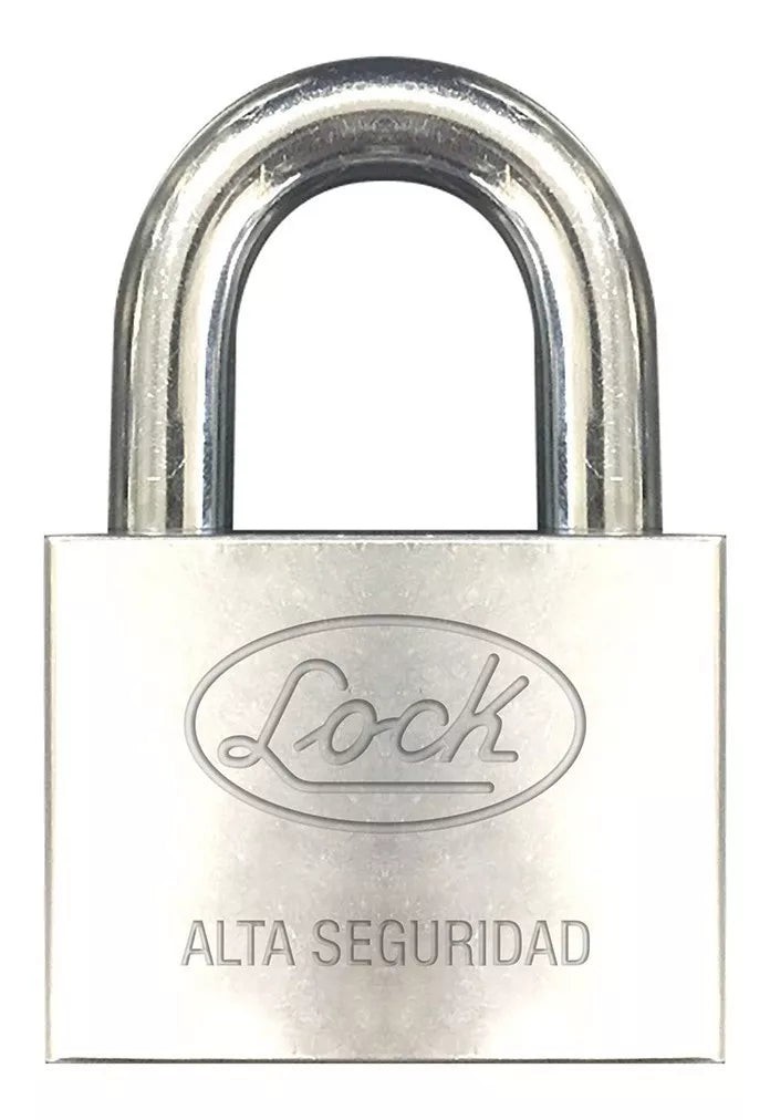 Candado Alta Seguridad Lock 50 Mm Llave Disco Acero