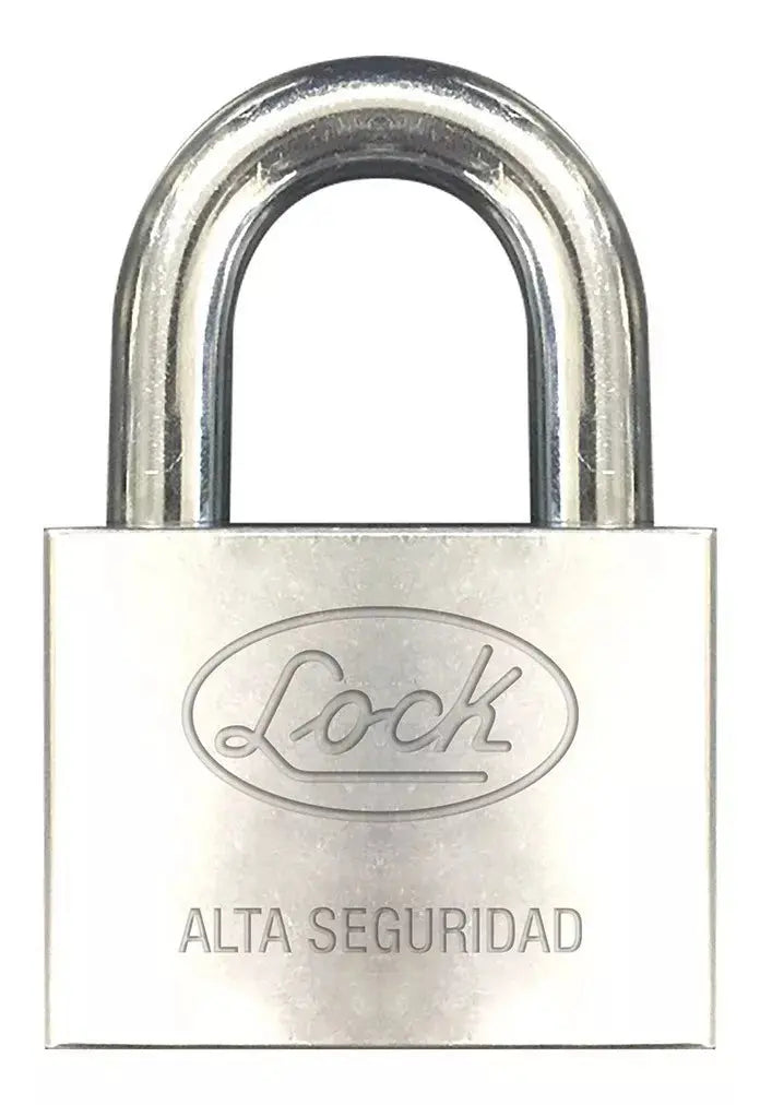 Candado Alta Seguridad Lock 50 Mm Llave Disco Acero - Lock - vista lateral
