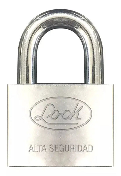 Candado Alta Seguridad Lock 50 Mm Llave Disco Acero - Lock - vista lateral