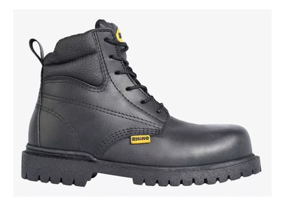 Bota Piel Trabajo Industrial Rhino Negra Dieléctrica Puntera