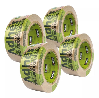 4pz Cinta Canela Adhesiva Biodegradable Adhes Ecologica 50m