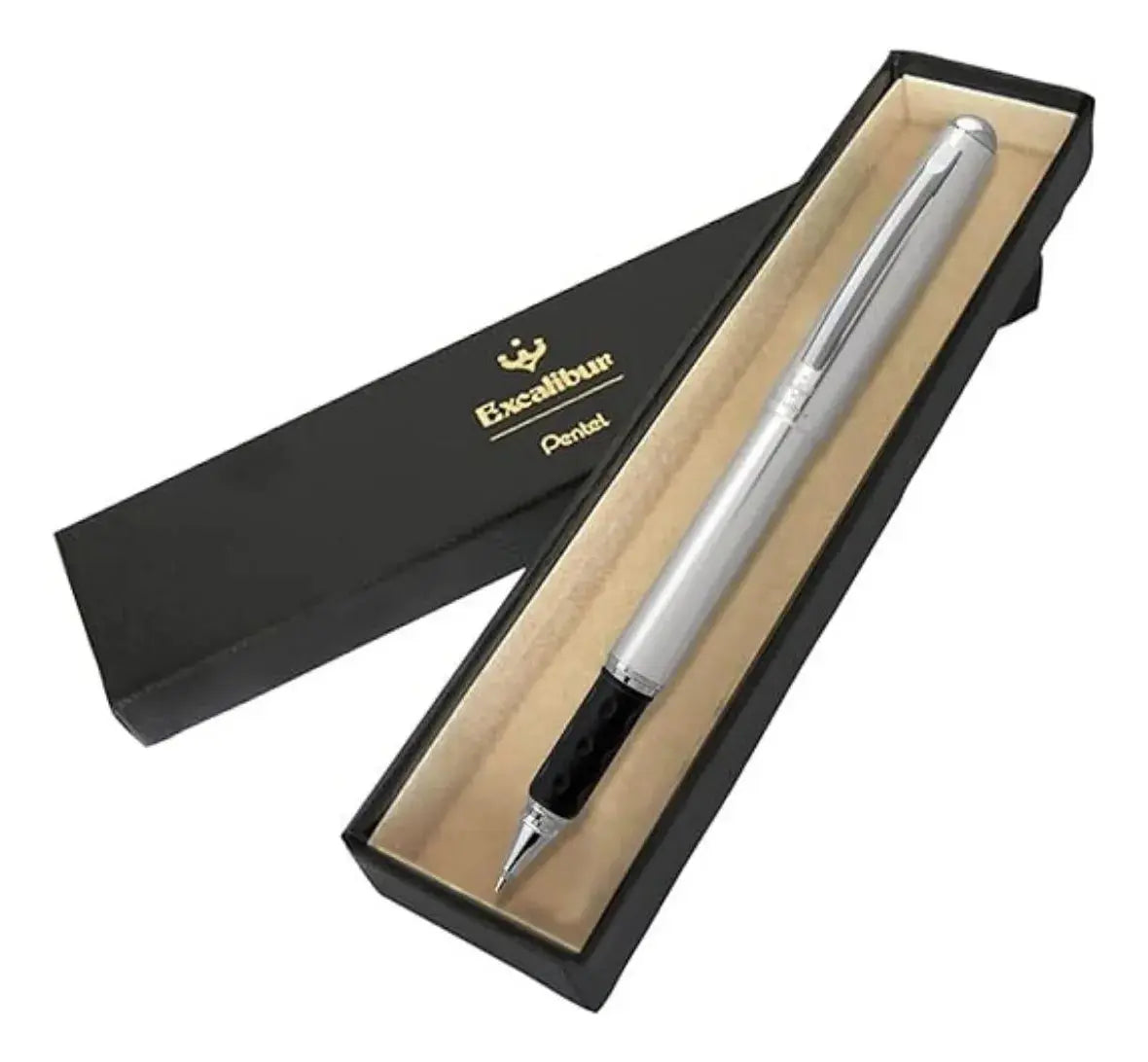 Boligrafo Color Plata Tinta Gel Negra Pentel Excalibur - Pentel - detalle