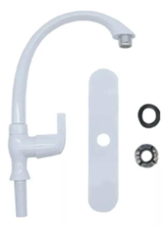 Mezcladora Monomando Meer Llave Fregadero Color Blanco - CNX - accesorios