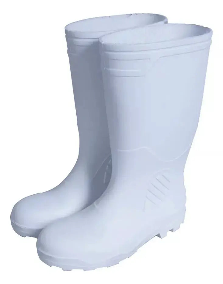 Botas Plasticas Sanitarias Surtek 27 Cm Pvc Blancas - Lock - detalle