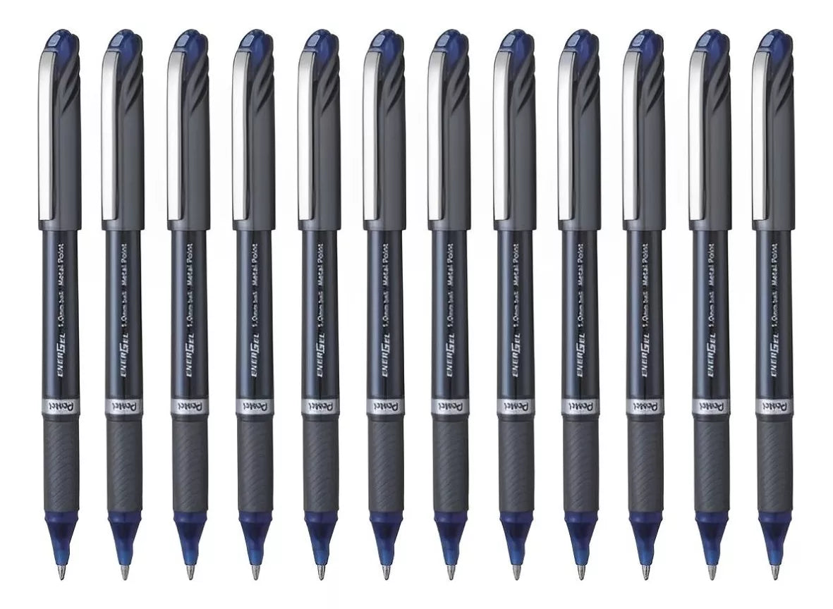 12 Boligrafos Tinta Gel Liquida Pentel Energel 1mm Bl30 - Marchante MX