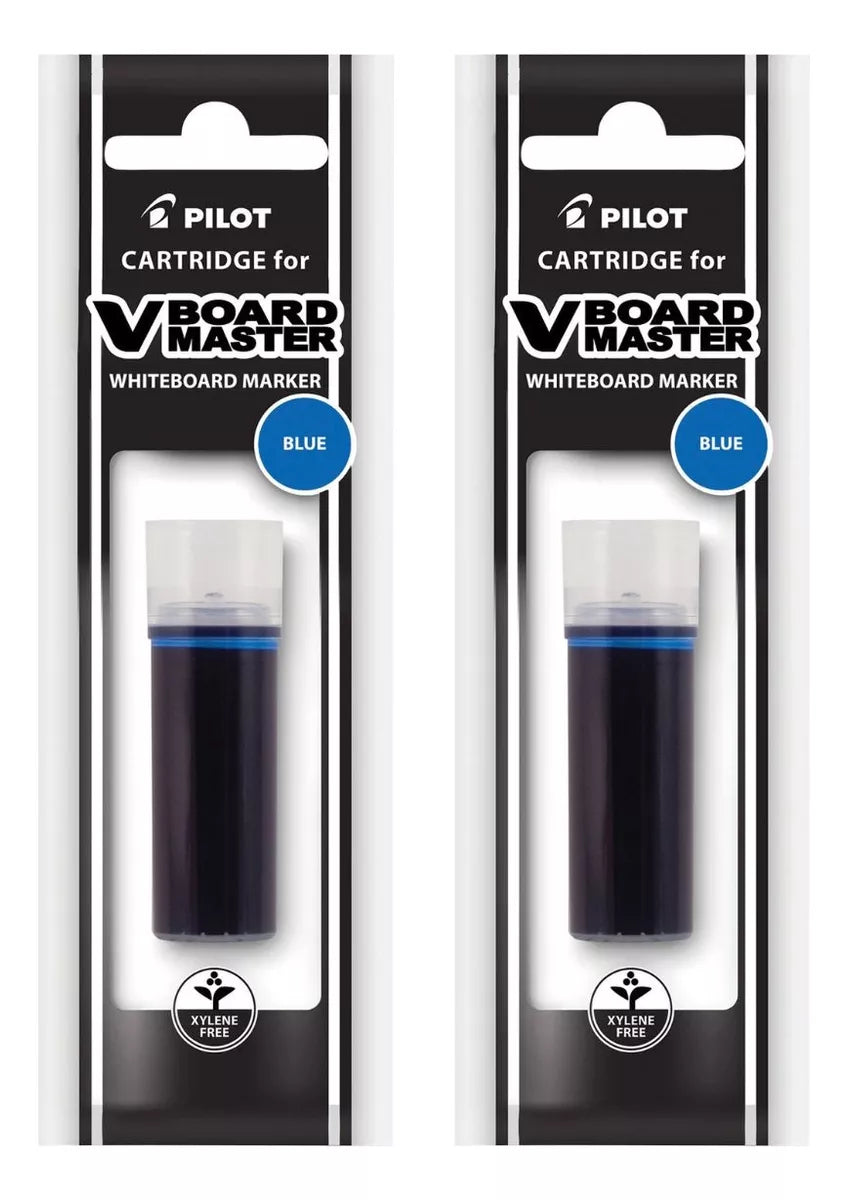 2 Cartuchos Repuestos Tinta Pilot Marcador Pizarron V Board