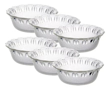 6pz Tazón Vidrio Juego Refractario Dulcero Chico Vittori