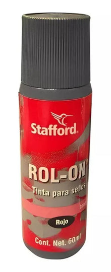 Tinta Sello 60ml Stafford Rol-on Escoge Color Rojo - Azor - detalle
