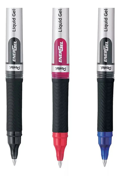 3 Bolígrafos Pentel Energel Tinta Gel Líquida 0.7 Mm Colores - Pentel - empaque