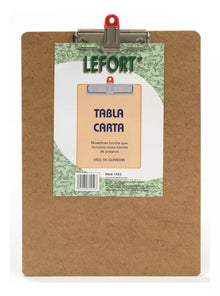 Tabla Sujeta Papeles I-clip Lefort Carta Fibracel