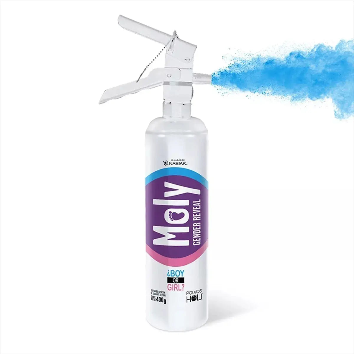 Disparador Extintor Polvo Revelación Genero Gender Reveal - MarchanteMX