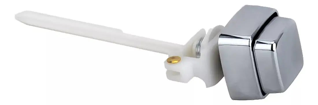 Boton Lateral Cuadrado Meer Palanca Descarga Wc Plateado - CNX - empaque