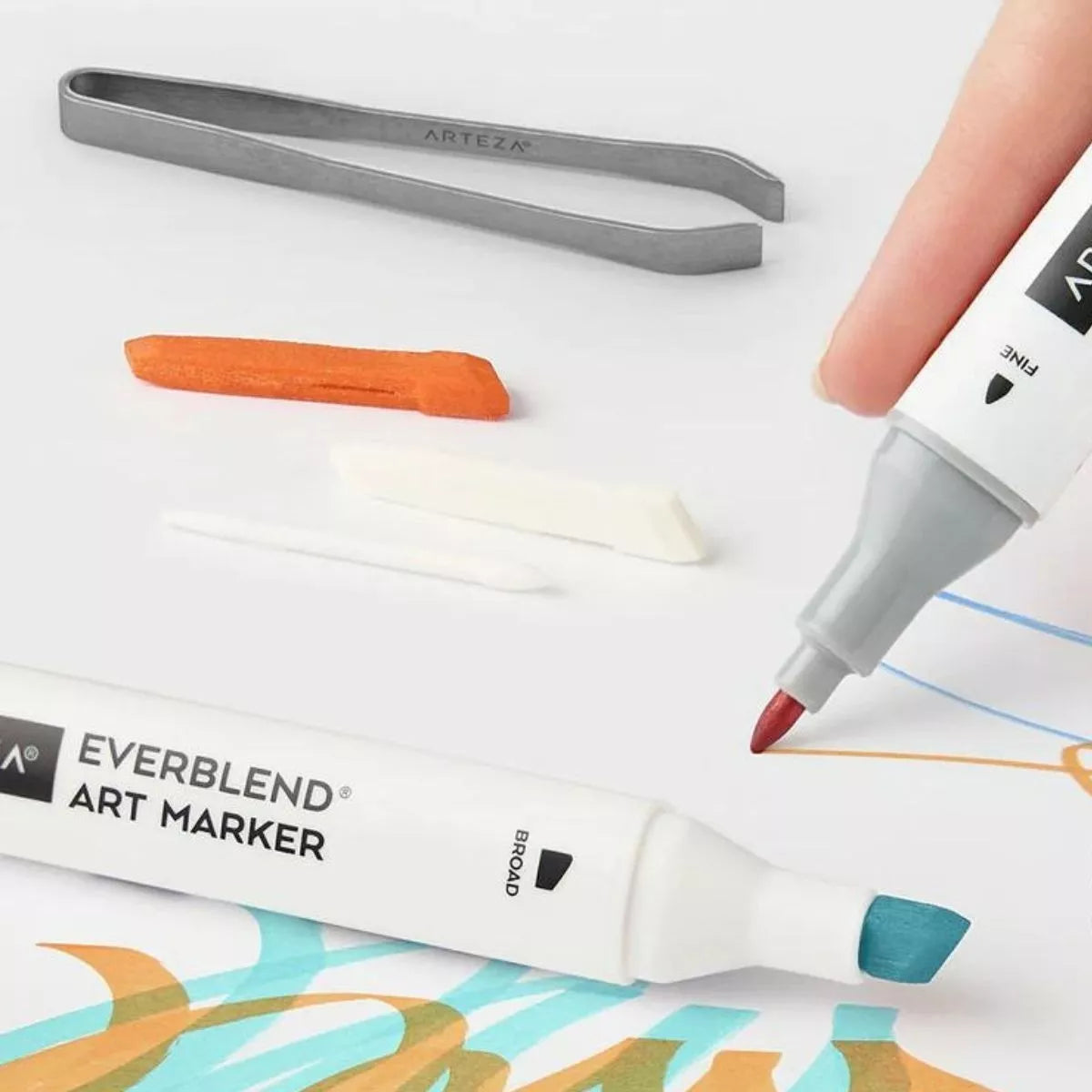 72 Rotuladores Marcador Doble Punta Everblend Ultra Arteza