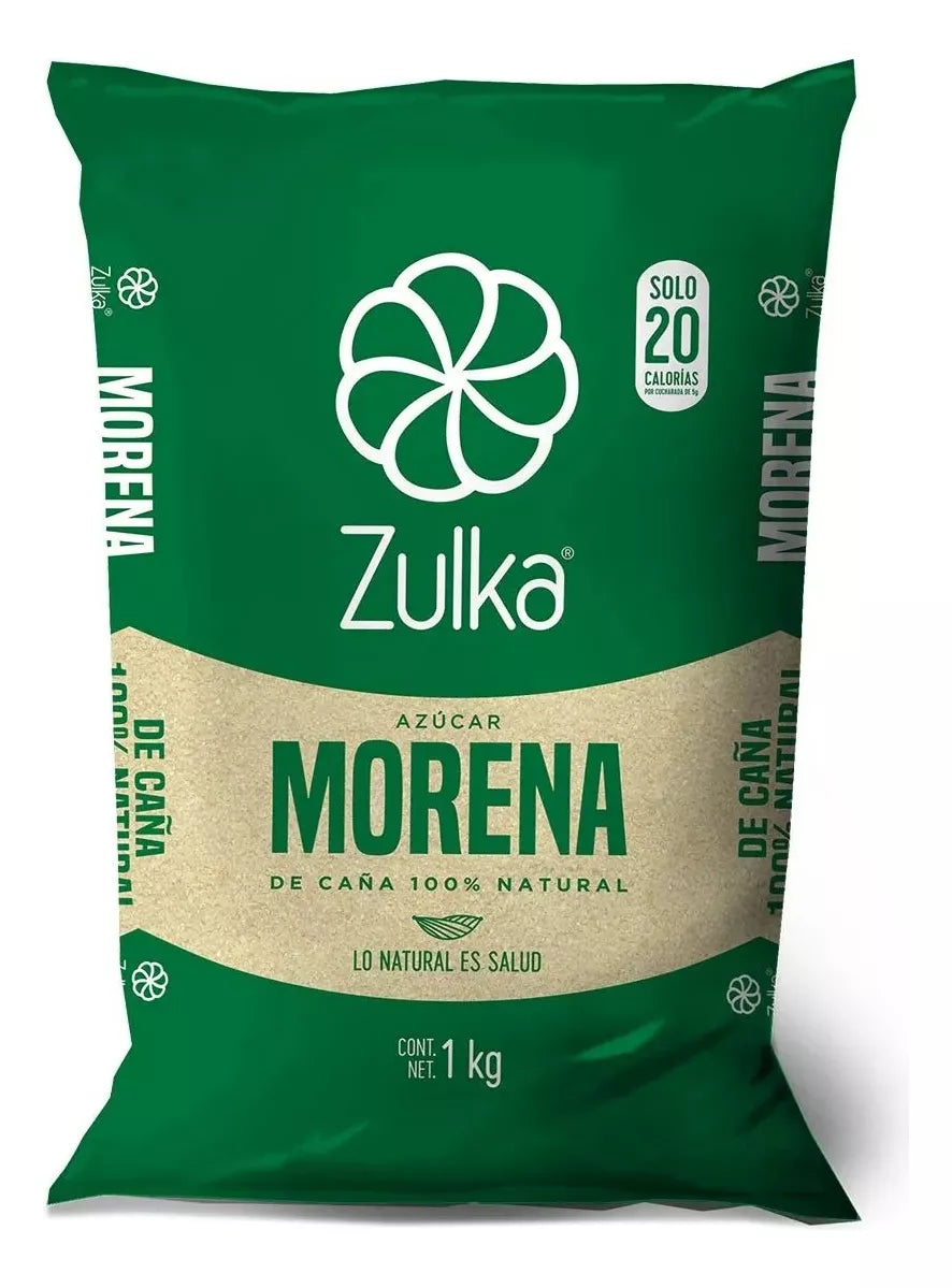 Azucar Morena Zulka 1kg Caña 100% Origen Natural Calidad