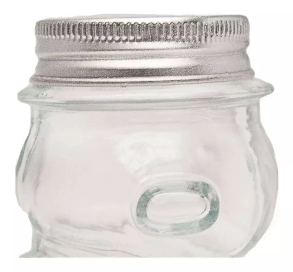 12p Frasco Vidrio Osito Dulcero Regalo Bautizo Recuerdo