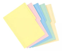100 Folder Carta Multicolor Eurocolors Arcoiris Pastel