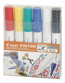 Pilot Pintor Estuche Con 6 Marcadores Creativos, Punto Fino