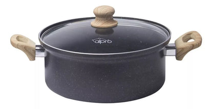 Batería 9 Pzs Alpro Roble Aluminio Nylon Antiadherente