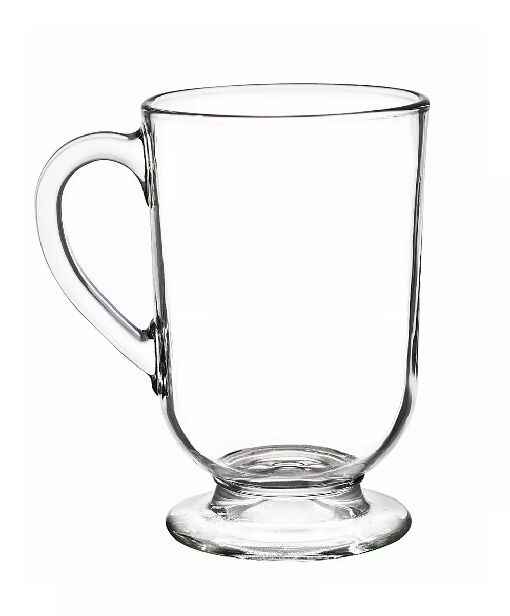 Set 6 Tazas Café Te Asa 300ml Vidrio Capuccino Latte - Marchante MX