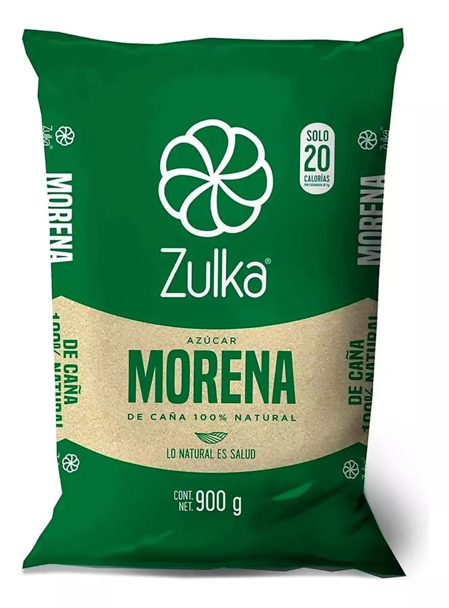 Azucar Morena Zulka 900g Caña 100% Origen Natural Calidad