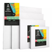 Set 28 Lienzos Bastidores Canvas Pintura 4 Tamaños Arteza