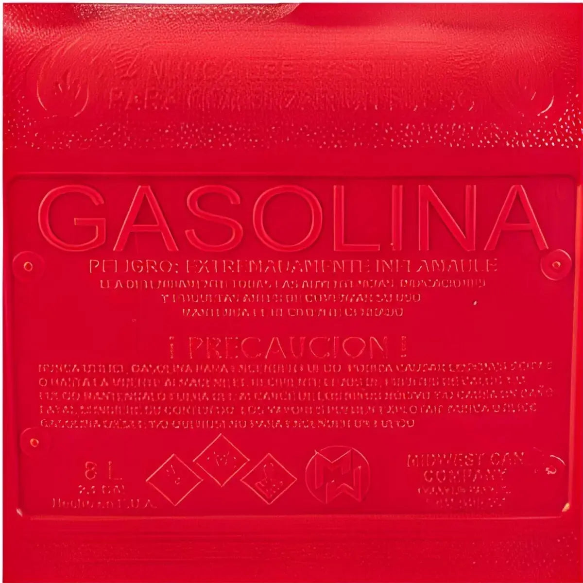 TANQUE PLASTICO PARA GASOLINA 2 GALONES DOGOTULS MW2002 - Dogotuls - vista lateral