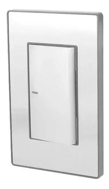 Placa Un Apagador Escalera Sanelec Cordoba Acero Inox. 4631 - Sanelec - vista lateral
