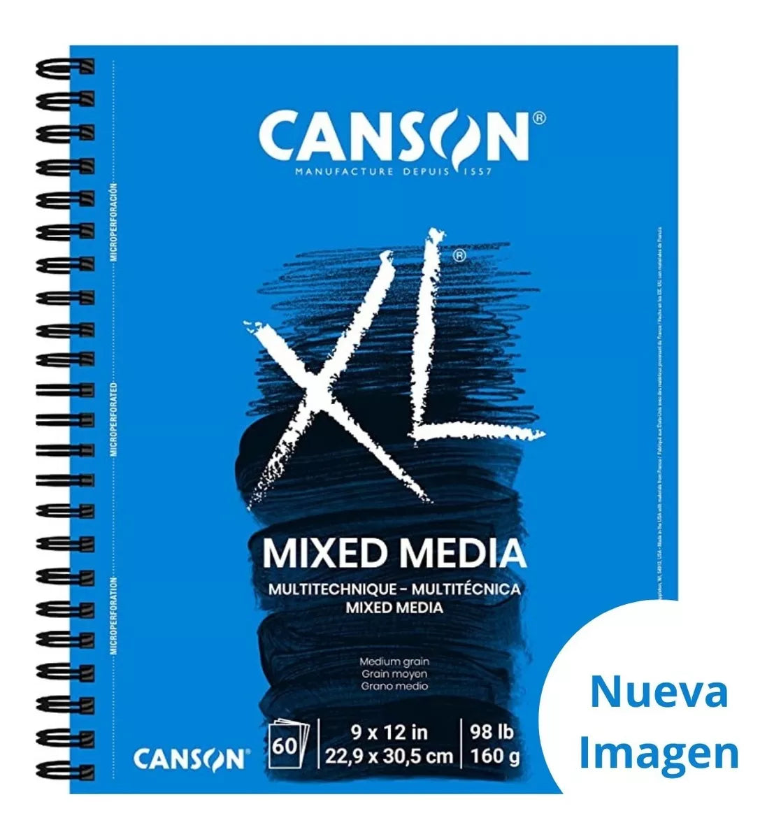 Cuaderno Block Sketchbook Dibujo Canson Xl Mix Media 23 X 30