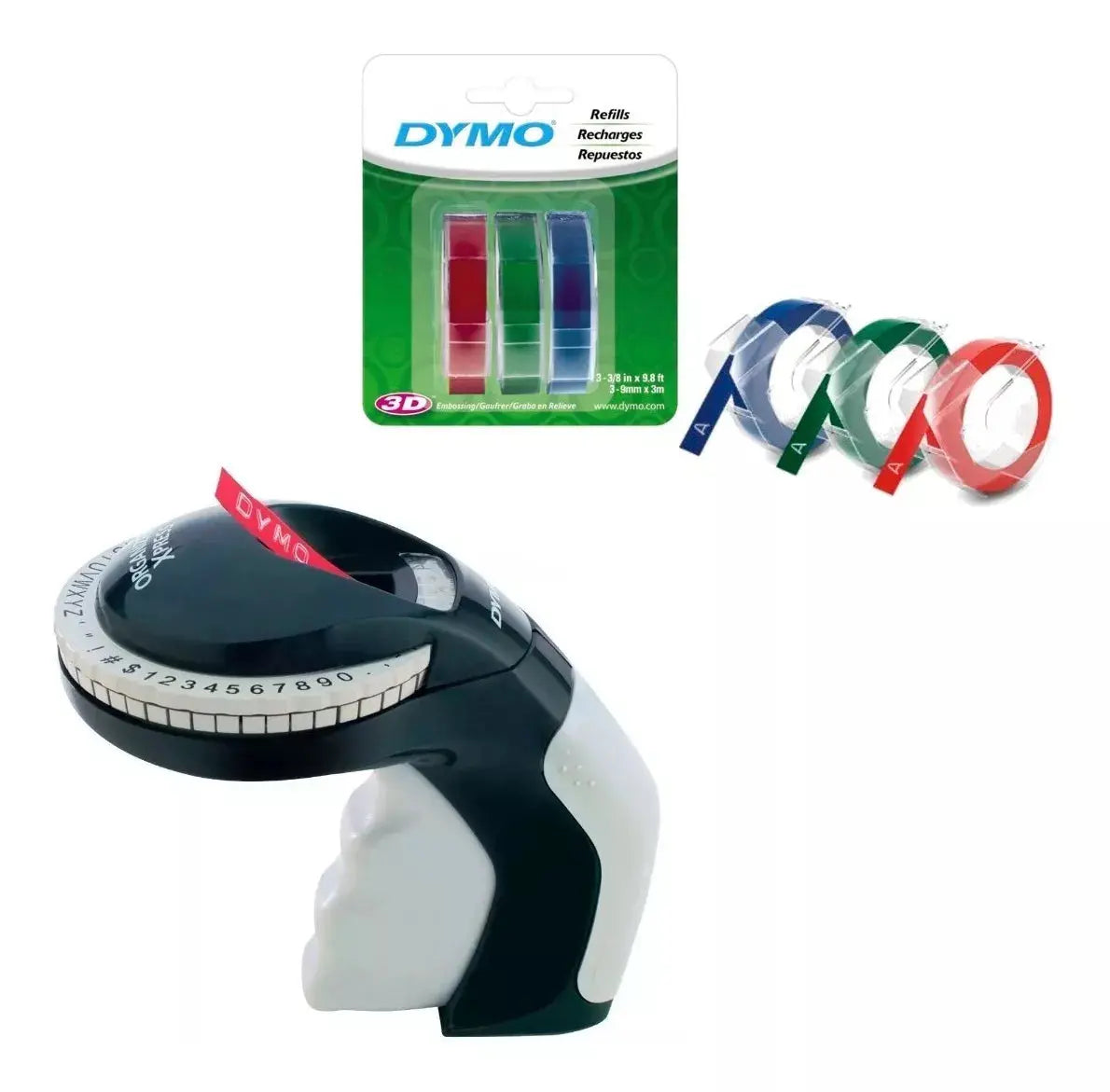 Rotulador Manual Organizador Express Dymo Etiquetador - Dymo - vista trasera