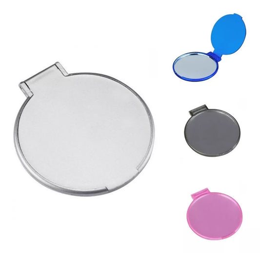 10 Espejos Bolsillo Redondo Maquillaje Belleza Colores Chico