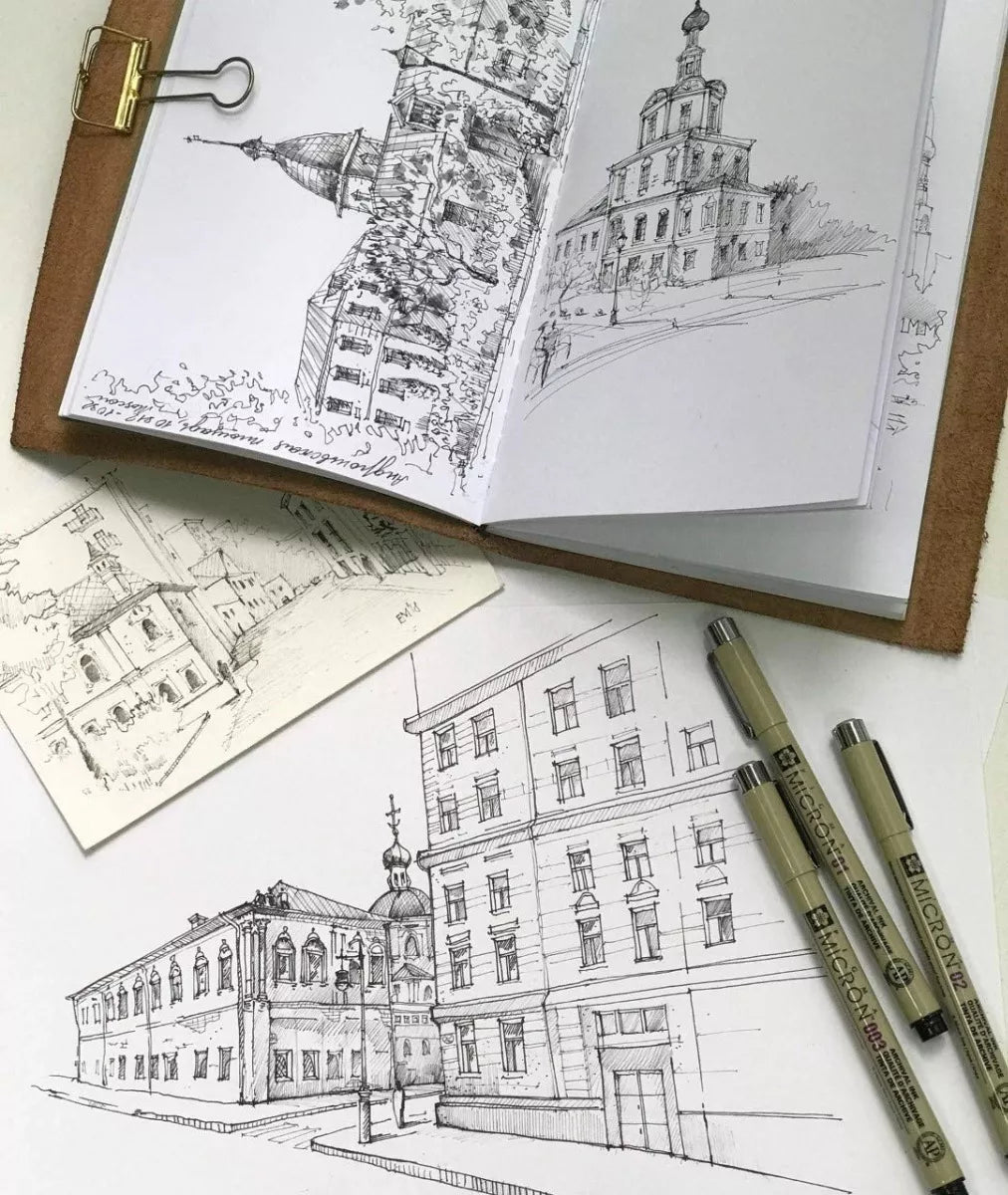 Estilógrafos Pigma Micrón Sakura Tamaños Y Colores Caja 12 P - Marchante MX