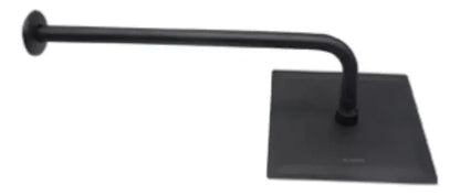 Regadera Cuadrada Tubo Meer Antisarro Negro Mate 8 Pul 15cm - CNX - detalle