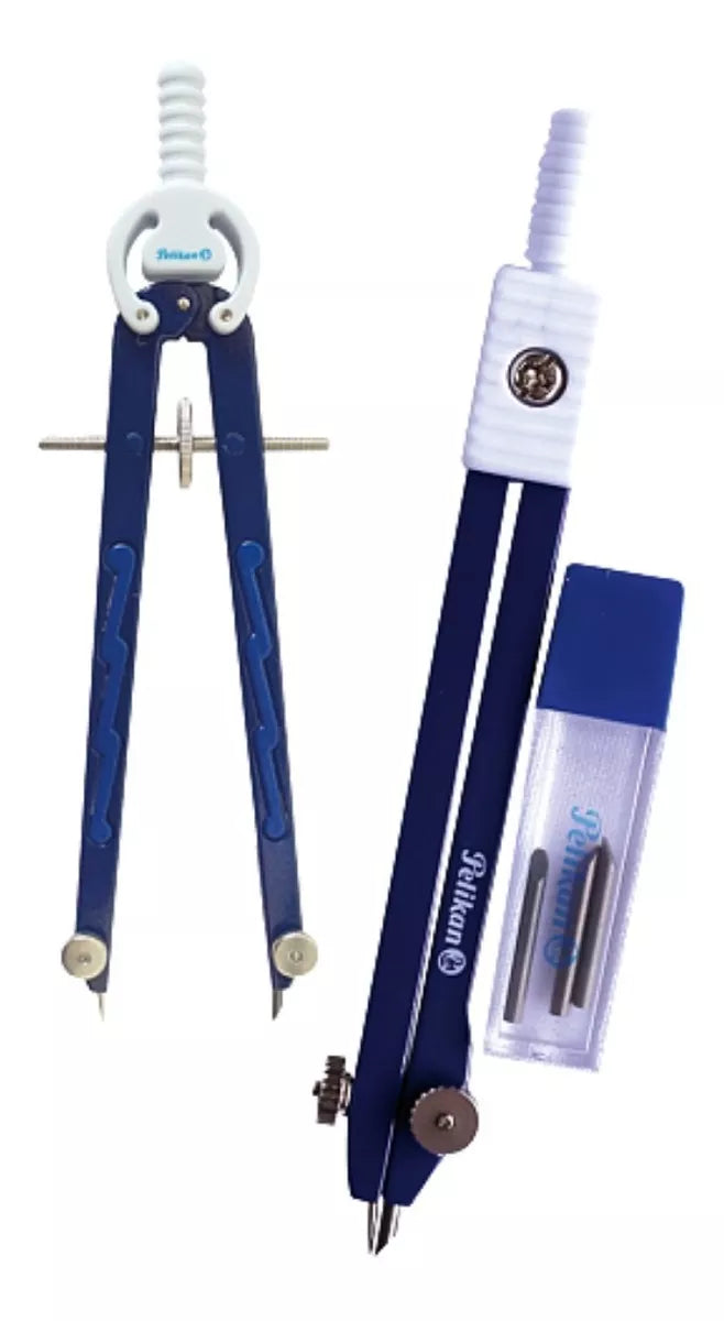 Compas Precision Brazo Largo Metálico Pelikan Incluye Minas