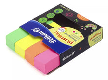 4 Barras Plastilina Colores Brilla Neón Fluorescente Pelikan