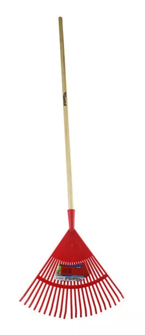 2 Pzs Escoba Jardin Curva Santul Metálica 22 Dientes 500mm