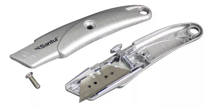Navaja Retráctil 152mm Aluminio Santul Multiusos Ergonómico - Santul - detalle