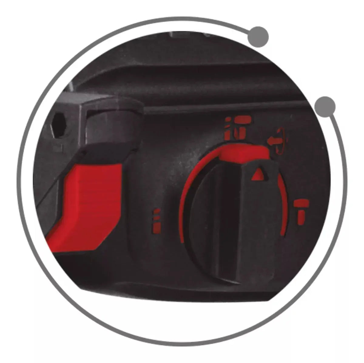 Rotomartillo Electroneumatico Aski 2.7j 800w 3 Funciones - Aksi - vista trasera