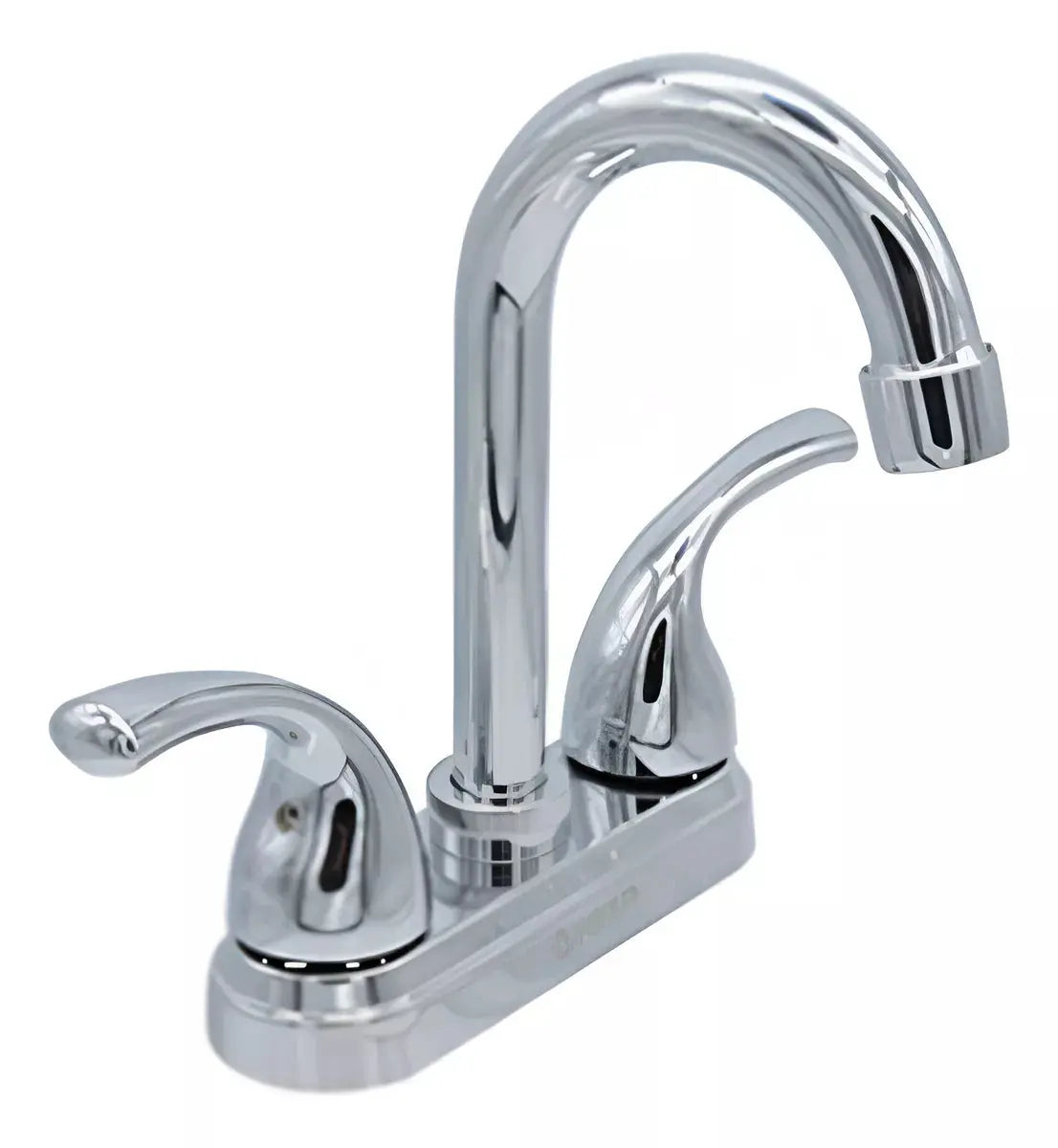Mezcladora Lavabo Meer 1/4 Vuelta Acero Inoxidable Plateada - CNX - vista lateral
