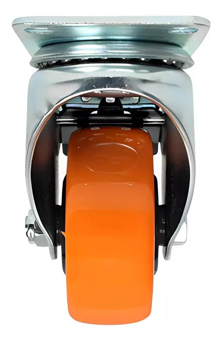 6 Pzs Rodaja Giratoria Pvc Placa Freno Dogotuls Naranja - Dogotuls - vista lateral