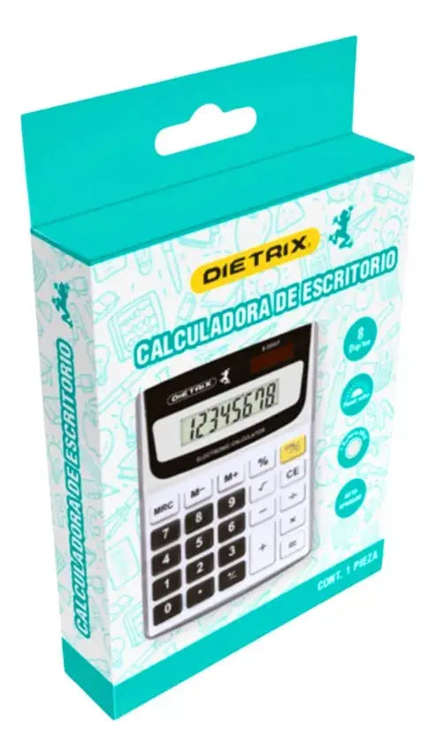 Calculadora Escritorio Dietrix 8 Digitos Electronica - Dietrix