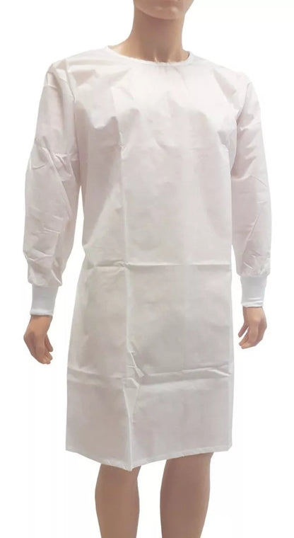 10pz Bata Quirúrgica Cirujano Desechable Esteril Puño Alyger