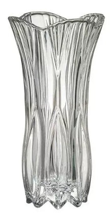 Florero Decorativo Cristal Vidrio Mediano Vintage Jazmin