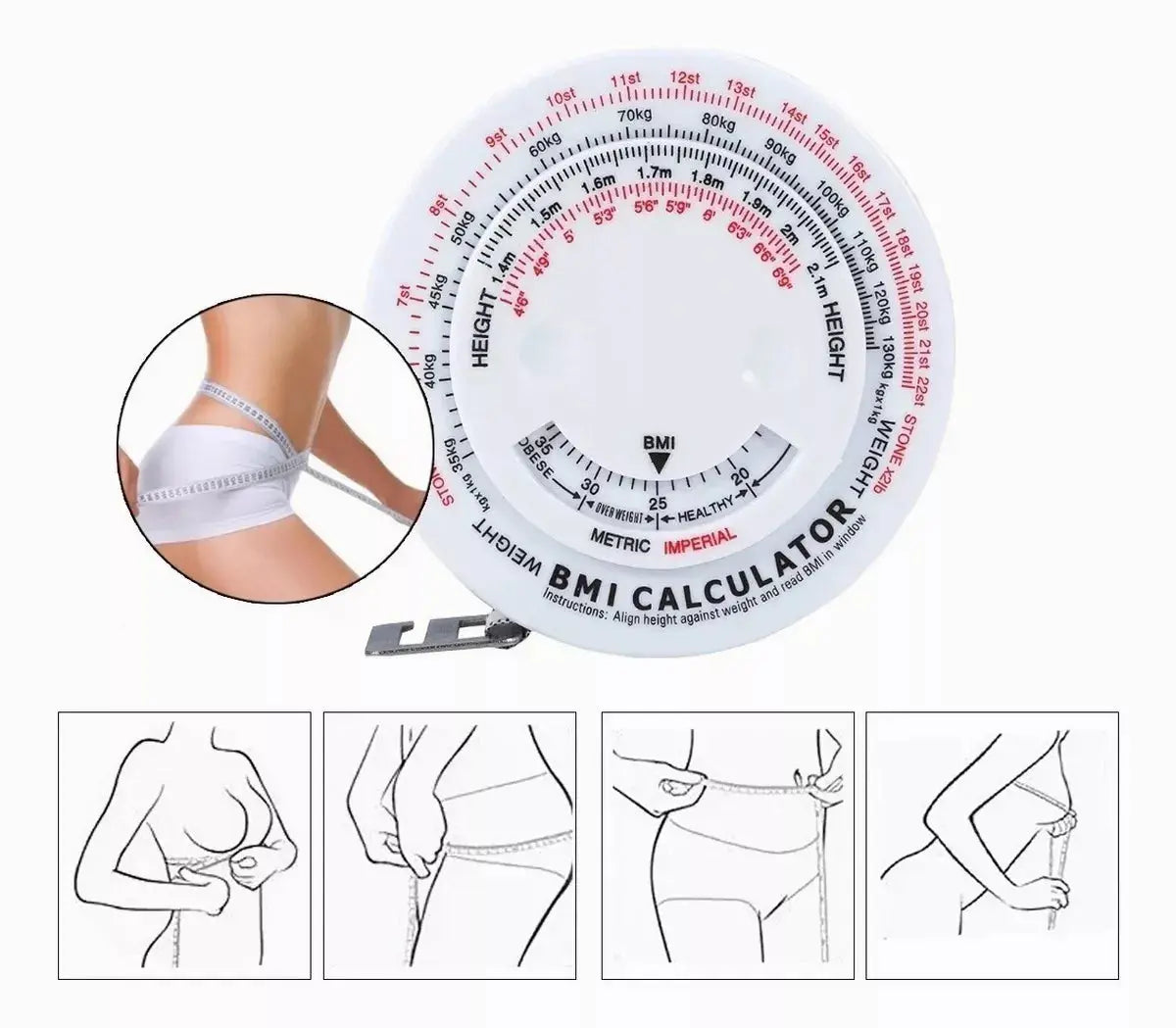Cinta Metrica Masa Corporal Slim Promoopcion - Promoopcion - contenido