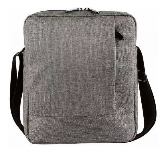 Mochila Mariconera Viaje Porta Tablet iPad Hombro Gris