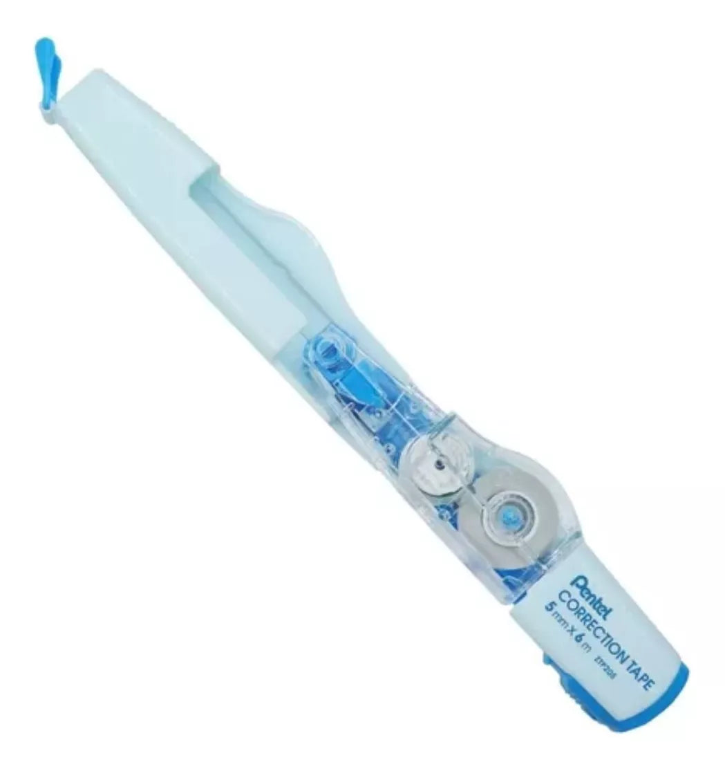 Corrector En Cinta Pentel Con 2 Funciones En 1 Recargable