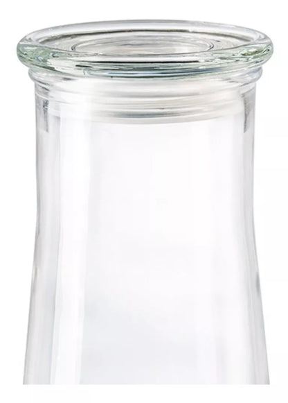Envase Brocal Tapa Contenedor Frasco Vidrio Cristal 1.2 Lt
