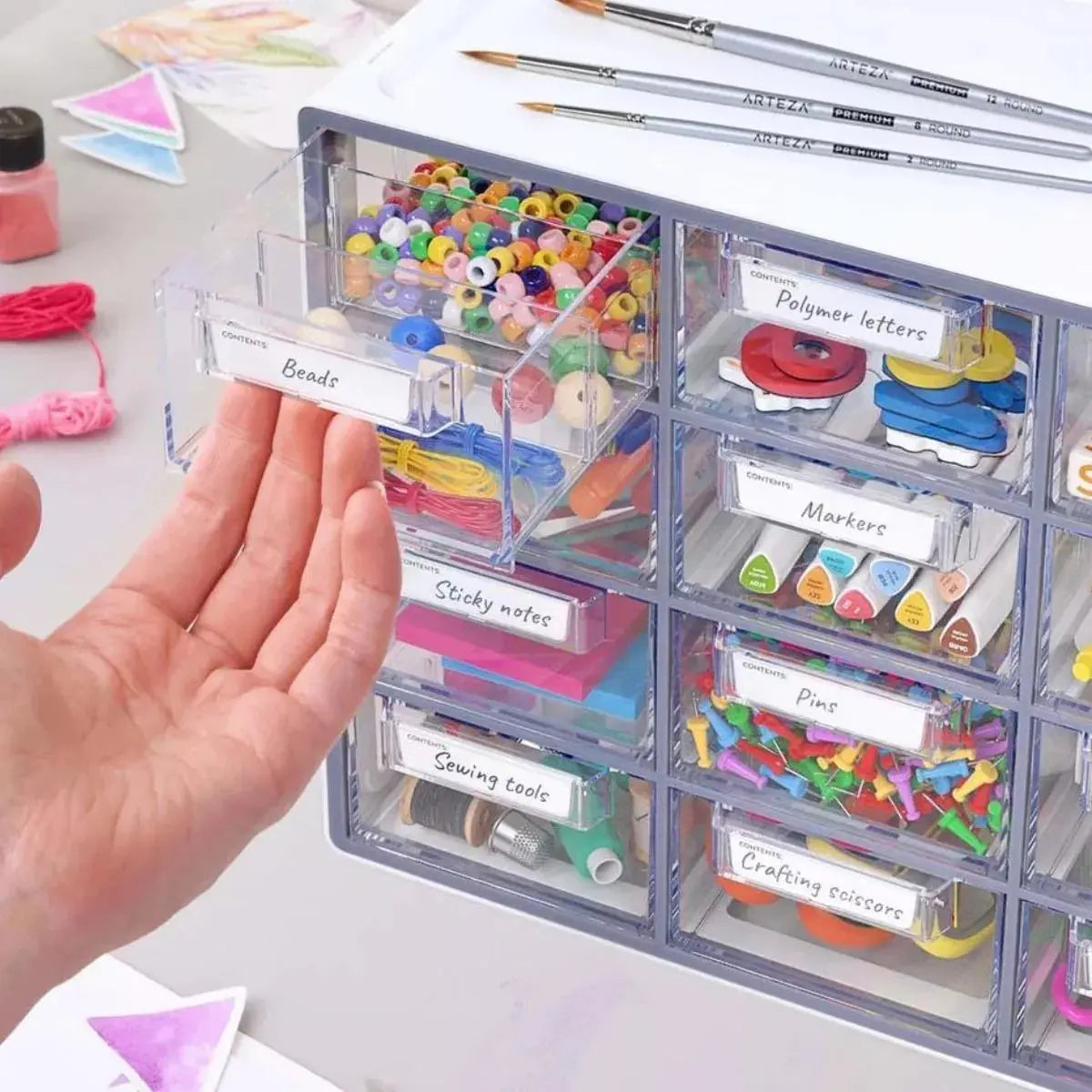 Gabinete Organizador Oficina Escritorio 12 Cajones Arteza - Coveme