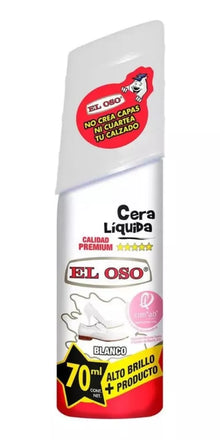 Cera Líquida Calzado El Oso Color Blanco 70ml Limpieza