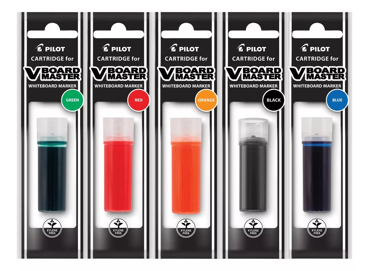 5 Cartuchos Repuestos Tinta Marcador Pizarron Pilot V Board